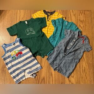 Assorted Baby Boy 18 month Rompers